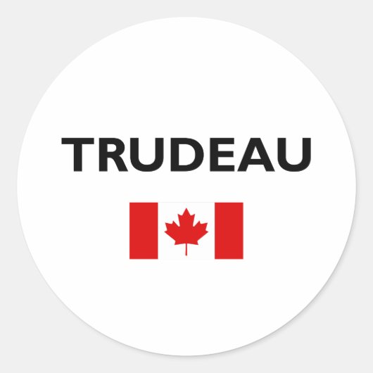 Justin Trudeau Kanada Kanadische Flagge Licht Farb Runder Aufkleber (Vorderseite)