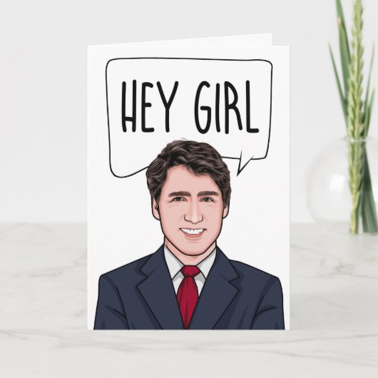JUSTIN TRUDEAU: KLEINES GIRL KARTE (Vorderseite)