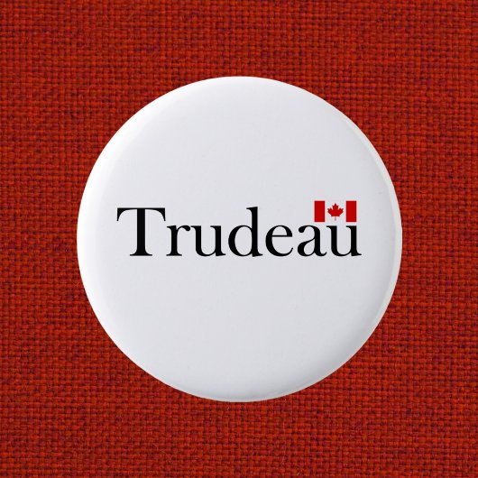 Justin Trudeau Offiziell Canadian Flag Light Color Button