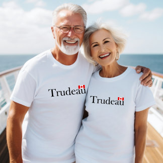 Justin Trudeau Offiziell Canadian Flag Light Color T-Shirt