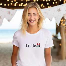 Justin Trudeau Offiziell Canadian Flag Light Color T-Shirt