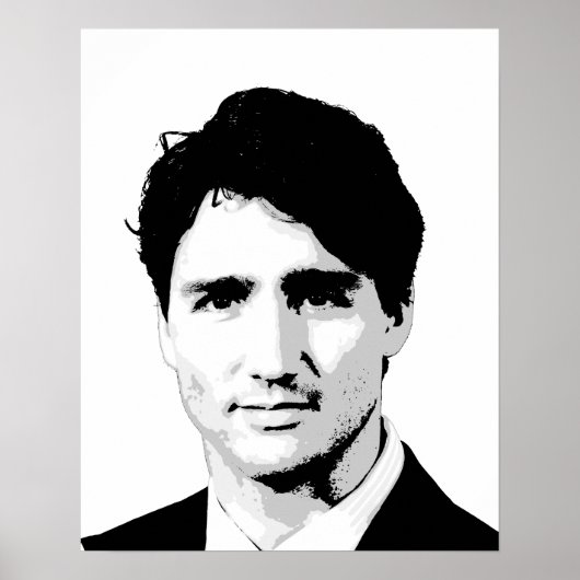 Justin Trudeau Portrait Poster (Vorne)
