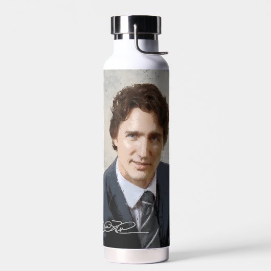 Justin Trudeau Trinkflasche (Links)