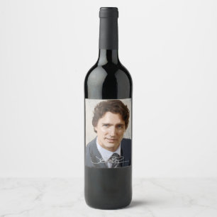Justin Trudeau Weinetikett