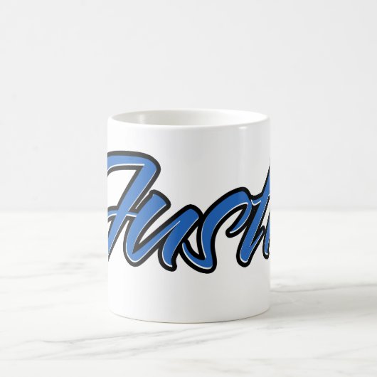 Justin Vorname Name blue Tasse Kaffeetasse (Mittel)