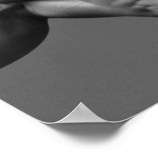 Justin Woltering Black & White Art Poster #1 (Ecke)