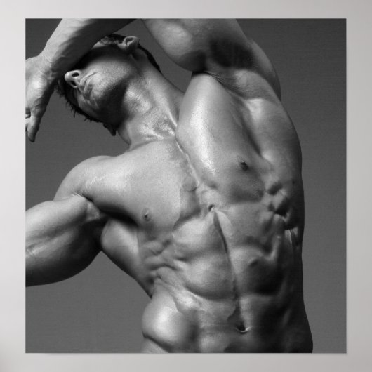 Justin Woltering Black & White Art Poster #1 (Vorne)