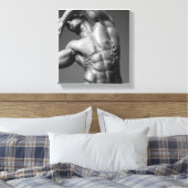 Justin Woltering Bodybuilder Picture Wrap Leinwanddruck (Insitu (Schlafzimmer))