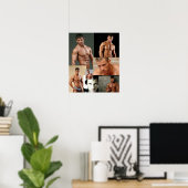 Justin Woltering Fan Club Collage Poster (Heimbüro)