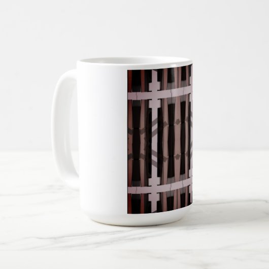 Justine's rosa Boudoir Kaffeetasse (Vorderseite Links)