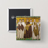 Justinian der Große römischer Kaiser Button (Vorne & Hinten)