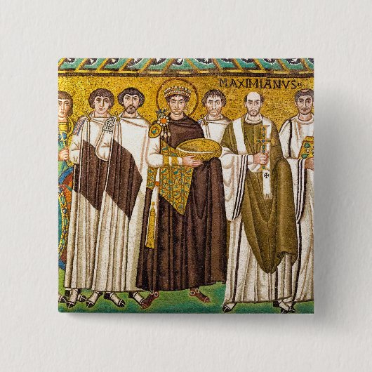 Justinian der Große römischer Kaiser Button (Vorderseite)