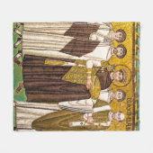 Justinian der Große römischer Kaiser Fleecedecke (Vorderseite (Horizontal))