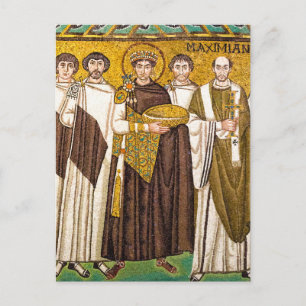 Justinian der Große römischer Kaiser Postkarte