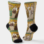 Justinian der Große römischer Kaiser Socken (Gewinkelt)