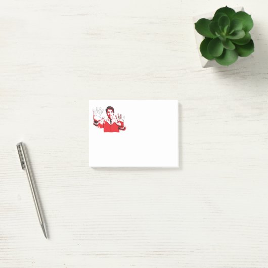 Justins Hände Post-it Klebezettel (Büro)