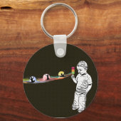 Justin's Popsicle Rainbow Schlüsselanhänger (Vorderseite)