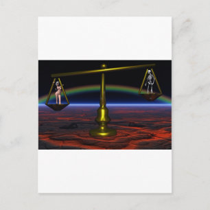Justitia Postkarte