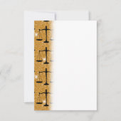 Justitsymbol Balanced Scales Golden Glitzer Dankeskarte (Vorderseite)