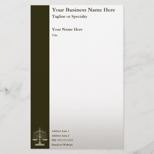 Justiz Briefpapier (Vorderseite)