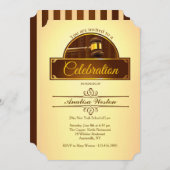 Justiz Gavel Abschluss Einladung (Vorne/Hinten)