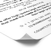 Justiz, Juristische Dienstleistungen - Werbung Poster (Ecke)