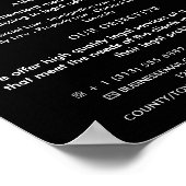 Justiz, Juristische Dienstleistungen - Werbung Poster (Ecke)