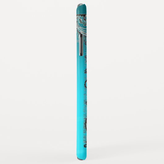 JUSTIZ JURISTISCHES BÜRO, ATTORNEY Monogram blau Case-Mate iPhone Hülle (Hinten/Rechts)