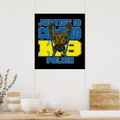 Justiz kommt K9 Polizei Poster (Küche)