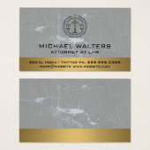 Justiz-Logo | Marmor und Gold Hintergrund (Vorne & Hinten)