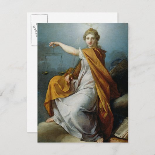 Justiz Postkarte (Vorne/Hinten)