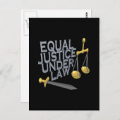 Justiz Postkarte (Vorne/Hinten)