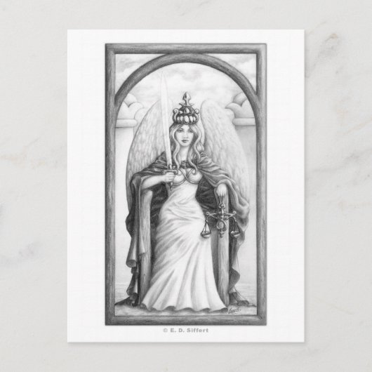 Justiz Postkarte (Vorderseite)