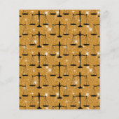 Justiz Symbol Balanced Scales Golden Glitzer Flyer (Hinten)