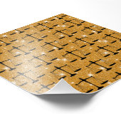 Justiz Symbol Balanced Scales Golden Glitzer Fotodruck (Ecke)