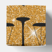 Justiz Symbol Balanced Scales Golden Glitzer Geschenkschachtel (Oben)