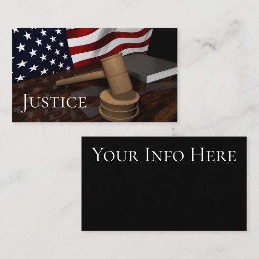Justiz Visitenkarte (Vorne/Hinten)