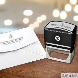 Justiz Waage Logo Selbstfärbestempel Permastempel