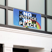 JUSTIZ WISSEN FRIEDEN BANNER (Äußeres Gebäude)