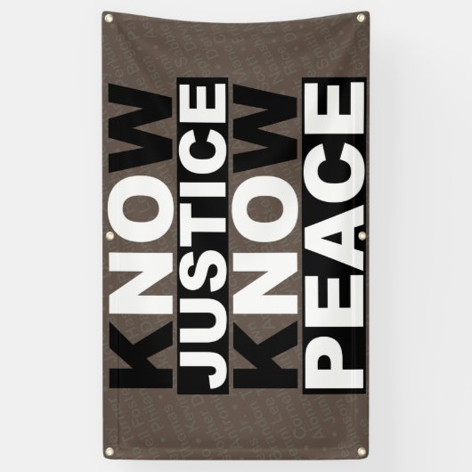 JUSTIZ WISSEN FRIEDEN BANNER (Vertikal)