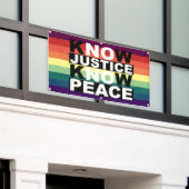 JUSTIZ WISSEN FRIEDEN BANNER (Äußeres Gebäude)