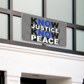 JUSTIZ WISSEN FRIEDEN BANNER (Äußeres Gebäude)