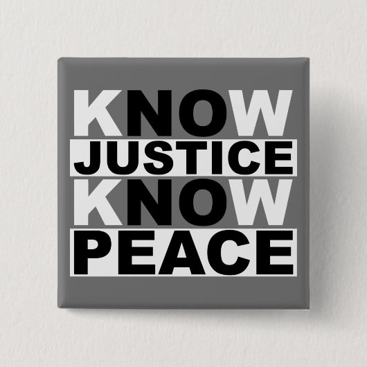 JUSTIZ WISSEN FRIEDEN BUTTON (Vorderseite)