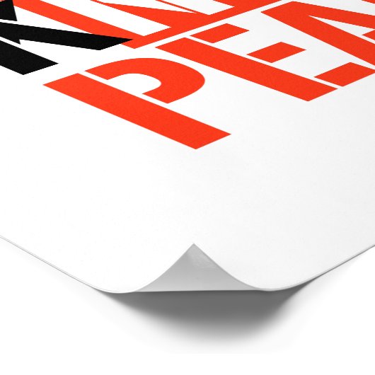 JUSTIZ WISSEN FRIEDEN POSTER (Ecke)