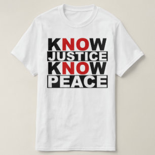JUSTIZ WISSEN FRIEDEN T-Shirt