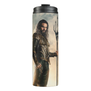 Justizbehörde  Aquaman auf dem Schlachtfeld Thermosbecher