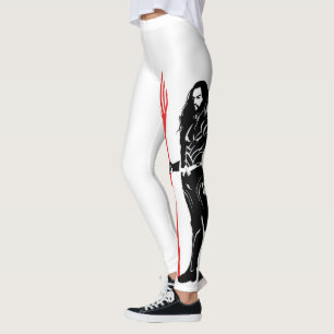 Justizbehörde Aquaman Pose Noir Pop Art Leggings