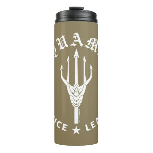 Justizbehörde  Aquaman Retro Trident Emblem Thermosbecher