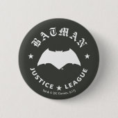 Justizbehörde| Batman Retro Bat Emblem Button (Vorderseite)