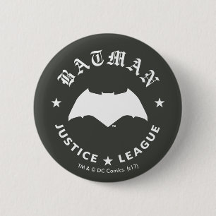 Justizbehörde  Batman Retro Bat Emblem Button